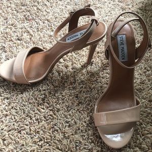 Steve Madden Nude Reno Sandal Heels 9M